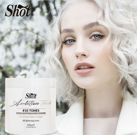 Noutăți - Pudra decolorantă 10 TONURI - Shot - Sugar & Plex - cutie 500g