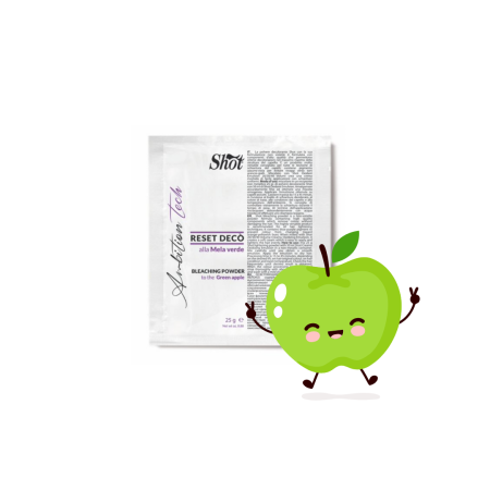Noutăți - Pudra decolorantă RESET DECO - Shot - 7 tonuri - MAR VERDE - plic 25g