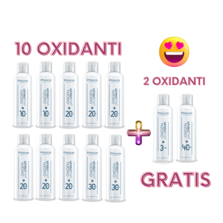 Promotii - Set 10 + 2 GRATIS oxidanti crema PRO.CO (12 sticle de 1L)