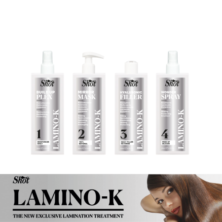 Set complet tratament laminare par LAMINOK - Shot: PASUL 1 + PASUL 2 + PASUL 3 + PASUL 4 [2]