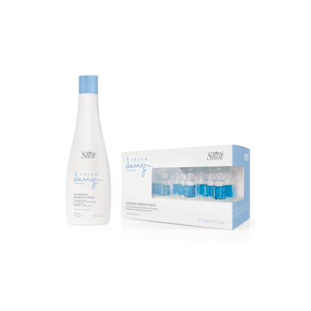 Promotii - Set MIC - NORMALIZING Shot - tratament echilibrare scalp, impotriva matretii sau a scalpului gras (șampon 250ml + 10 fiole tratament)