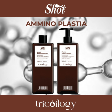 Promotii - Set tratament regenerant și hrănitor pentru păr distrus Ammino Plastia - Shot (șampon 500 ml + masca 500 ml)