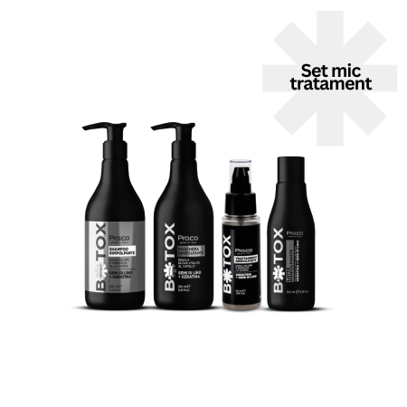 Promotii - Set tratament regenerare par BotoxEffect  - Pro.Co - set SMALL (sampon 250 ml + masca 250 ml + 1 fiola 50 ml + lapte)