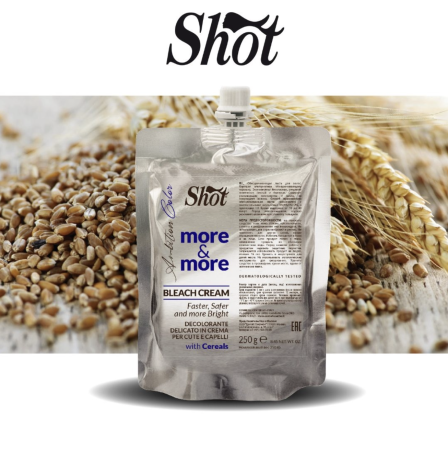 Noutăți - SHOT - Decolorant crema MORE & MORE 250g - pana la 7 tonuri