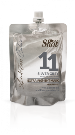 SHOT - Mască colorantă EXTRA PIGMENT 200 ml - 11 SILVER GREY [1]