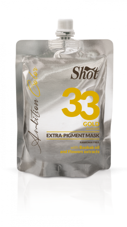SHOT - Mască colorantă EXTRA PIGMENT 200 ml - 33 GOLD [1]