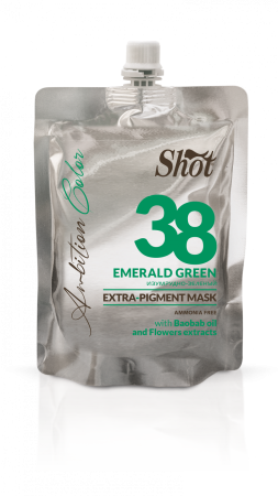 SHOT - Mască colorantă EXTRA PIGMENT 200 ml - 38 EMERALD GREEN [2]