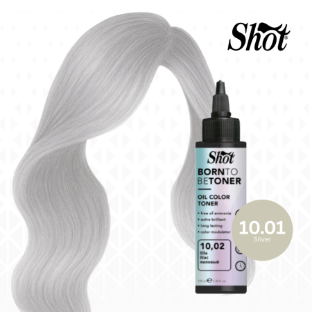 Toner par profesional - SHOT - Toner BTB 100 ml - 10.01 ARGENTO (SILVER) - EXCLUSIV PENTRU SALON
