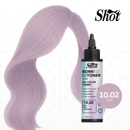 Toner par profesional - SHOT - Toner BTB 100 ml - 10.02 LILLA (LILIAC) - EXCLUSIV PENTRU SALON