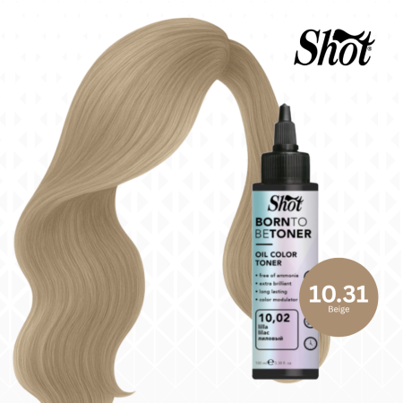 Toner par profesional - SHOT - Toner BTB 100 ml - 10.31 BEIGE - EXCLUSIV PENTRU SALON