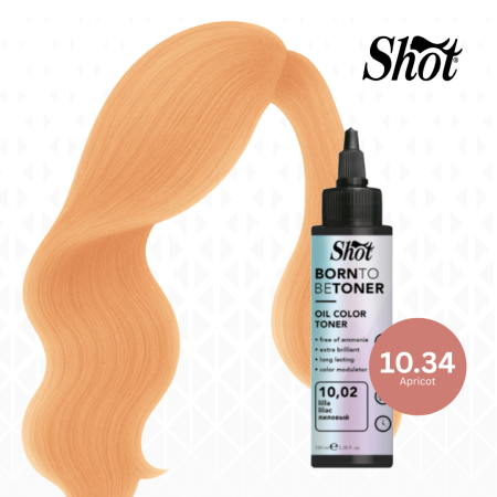 Toner par profesional - SHOT - Toner BTB 100 ml - 10.34 ALBICOCCA (APRICOT) - EXCLUSIV PENTRU SALON