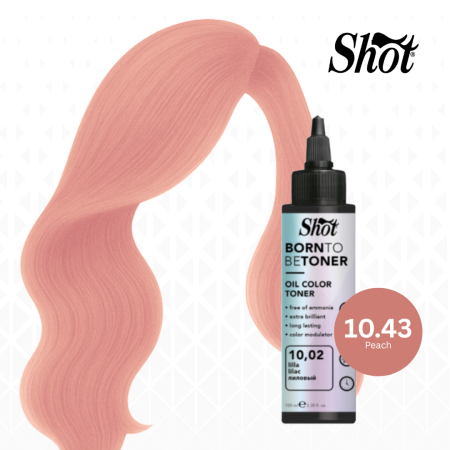 Toner par profesional - SHOT - Toner BTB 100 ml - 10.43 PESCA (PEACH) - EXCLUSIV PENTRU SALON