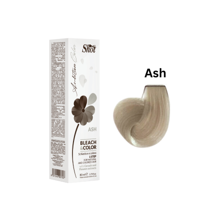 Noutăți - SHOT - Vopsea profesionala BLEACH & COLOR 80 ml - ASH