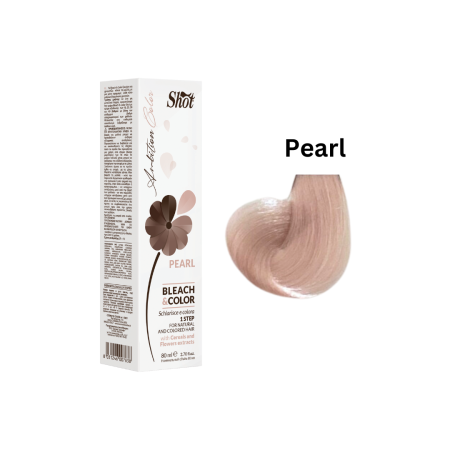 Vopsea de par cu amoniac profesionala - SHOT - Vopsea profesionala BLEACH & COLOR 80 ml - PEARL