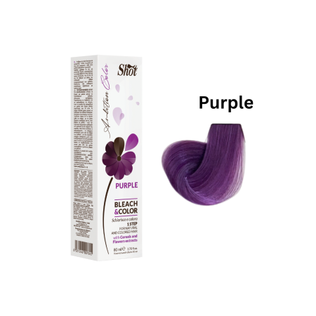 Noutăți - SHOT - Vopsea profesionala BLEACH & COLOR 80 ml - PURPLE