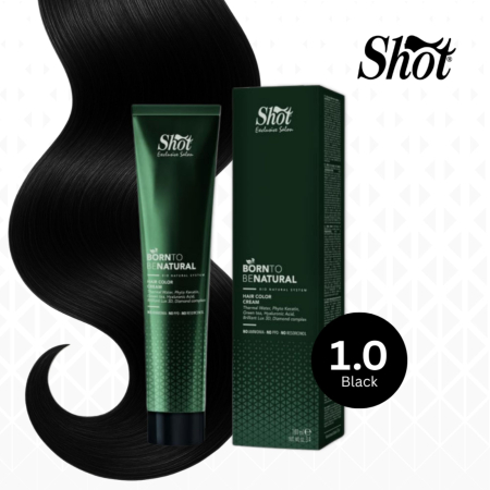 Vopsea de par cu amoniac profesionala - Vopsea de păr profesională fără amoniac 100 ml - SHOT - BTB NATURAL - 1.0