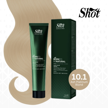 Vopsea semipermanenta profesionala - Vopsea de păr profesională fără amoniac 100 ml - SHOT - BTB NATURAL  - 10.1