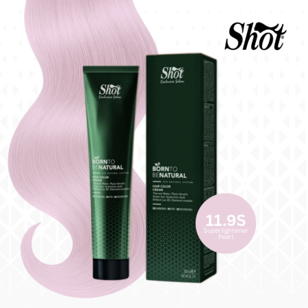 Vopsea semipermanenta profesionala - Vopsea de păr profesională fără amoniac 100 ml - SHOT - BTB NATURAL  - 11.9S