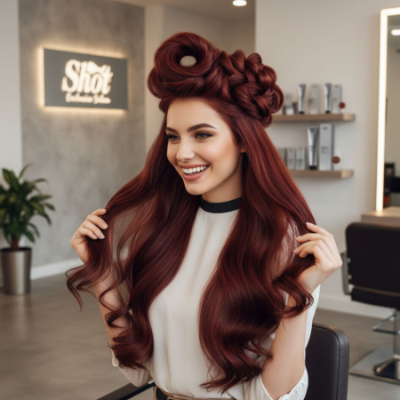 Vopsea de păr profesională fără amoniac 100 ml - SHOT - BTB NATURAL  - 6.66 [1]