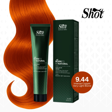 Vopsea semipermanenta profesionala - Vopsea de păr profesională fără amoniac 100 ml - SHOT - BTB NATURAL  - 9.44