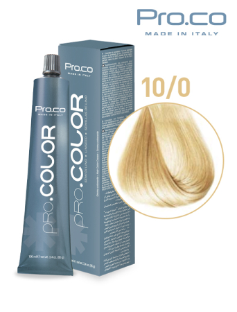 Branduri - Vopsea de păr profesională PRO.COLOR 100 ml - Pro.Co - 10/0 BLOND PLATINAT