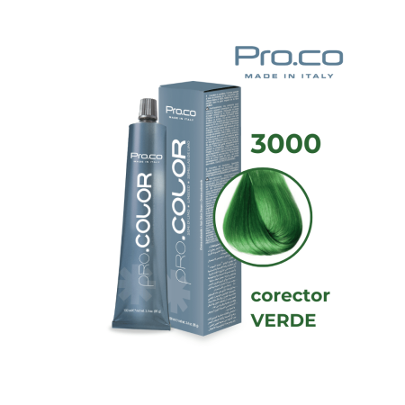 Vopsea de par profesionala neagra - Vopsea de păr profesională PRO.COLOR 100 ml - CORECTOR VERDE