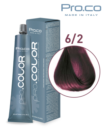 Branduri - Vopsea de păr profesională PRO.COLOR 100 ml - Pro.Co - 6/2 BLOND INCHIS VIOLET