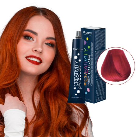 Branduri - Vopsea păr directă CREATIVITY PRO.COLOR 100 ml - ROSU