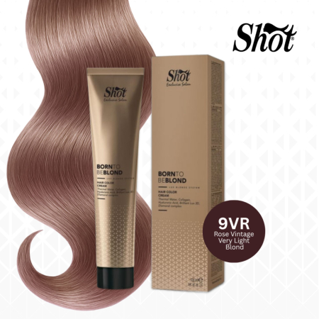 Vopsea de par profesionala maro - Vopsea profesionala pentru par 100 ml - SHOT - BTB BLOND - 9VR