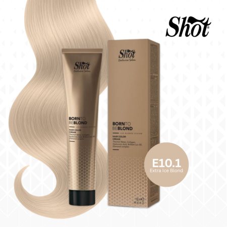 Vopsea de par profesionala maro - Vopsea profesionala pentru par 100 ml - SHOT - BTB BLOND -E10.1