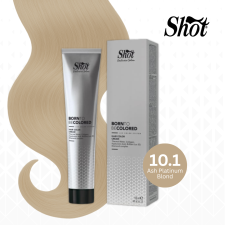 Vopsea de par profesionala aramiu - Vopsea profesionala pentru par 100 ml - SHOT - BTB COLORED - 10.1