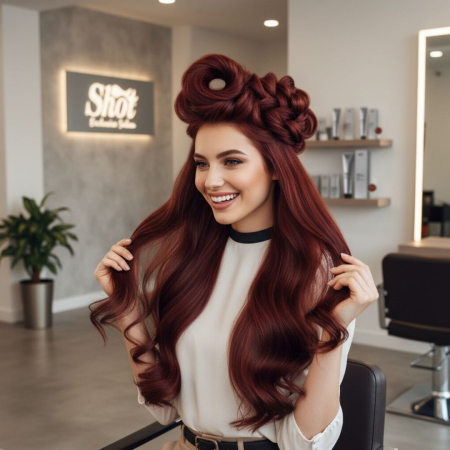 Vopsea profesionala pentru par 100 ml - SHOT - BTB COLORED - 6.66 [1]