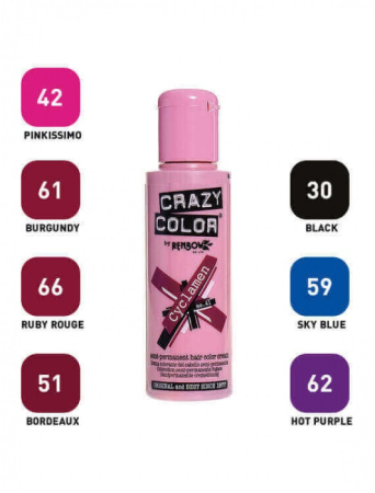 Vopsea de par cu amoniac profesionala - Vopsea semi-permanenta par CRAZY COLOR - SKY BLUE