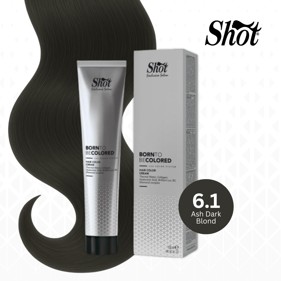 Vopsea de par profesionala aramiu - Vopsea profesionala pentru par 100 ml - SHOT - BTB COLORED - 6.1