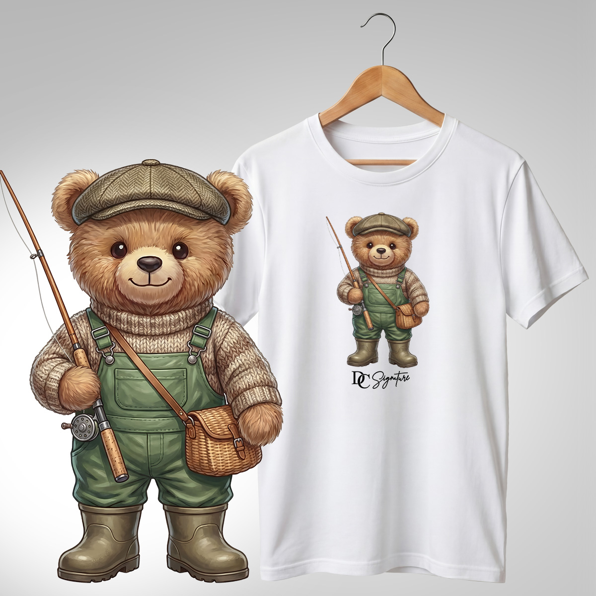 Tricou cu ursuleț pescar [2]