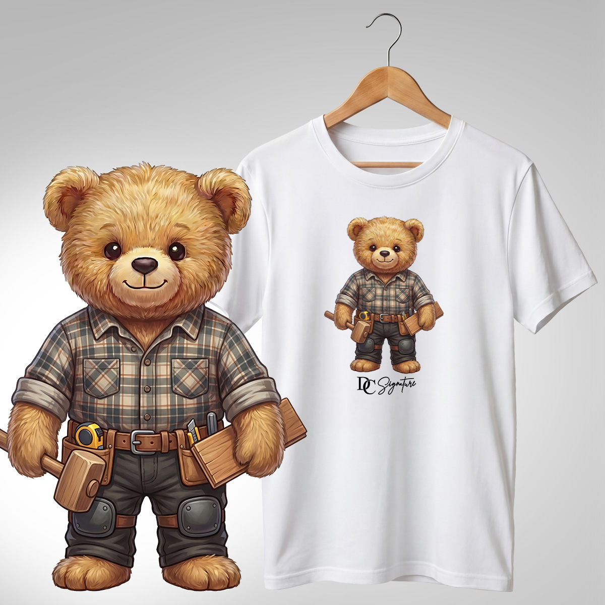 Tricou personalizat "Ursuleț Parchetar" [2]