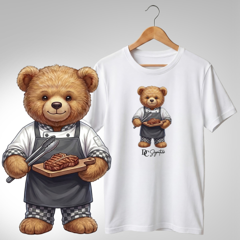Bar-Restaurant-Fast Food - Tricou personalizat "Ursuleț bucătar"