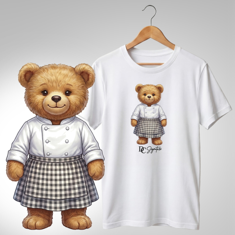 Bar-Restaurant-Fast Food - Tricou personalizat "Ursuleț bucătar"