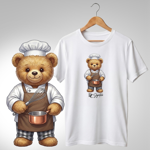 Bar-Restaurant-Fast Food - Tricou personalizat "Ursuleț bucătar"