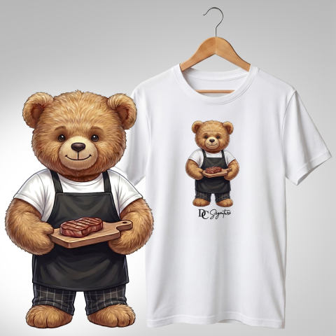 Bar-Restaurant-Fast Food - Tricou personalizat "Ursuleț bucătar"