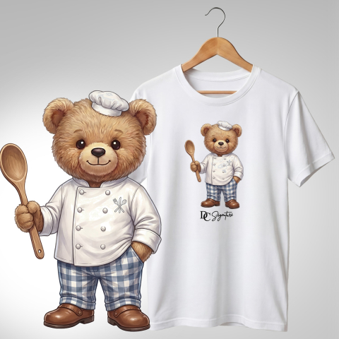 Bar-Restaurant-Fast Food - Tricou personalizat "Ursuleț bucătar"