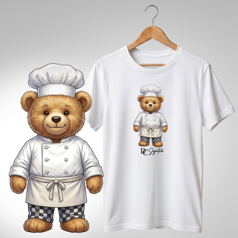 Bar-Restaurant-Fast Food - Tricou personalizat "Ursuleț bucătar"