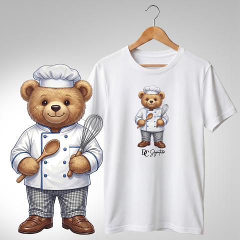 Bar-Restaurant-Fast Food - Tricou personalizat "Ursuleț bucătar"