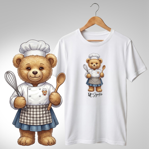 Bar-Restaurant-Fast Food - Tricou personalizat "Ursuleț bucătar"
