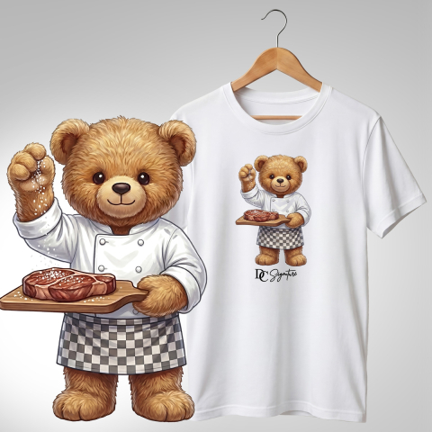 Bar-Restaurant-Fast Food - Tricou personalizat "Ursuleț bucătar"
