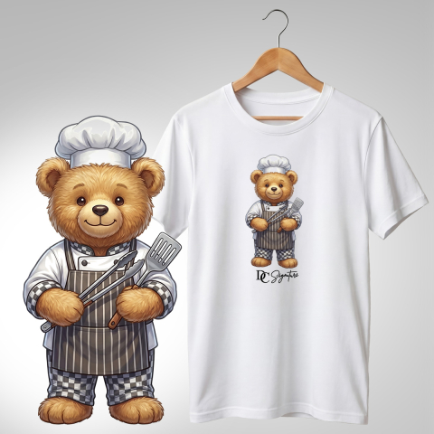Bar-Restaurant-Fast Food - Tricou personalizat "Ursuleț bucătar"