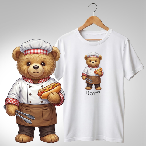 Bar-Restaurant-Fast Food - Tricou personalizat "Ursuleț bucătar"