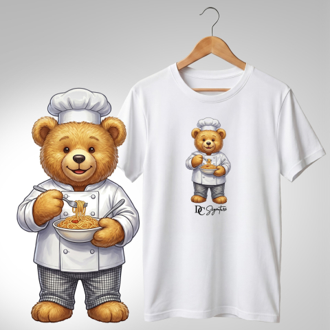 Bar-Restaurant-Fast Food - Tricou personalizat "Ursuleț Pasta Chef"