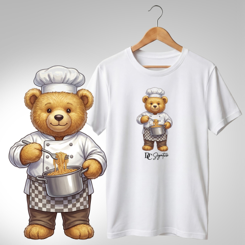 Bar-Restaurant-Fast Food - Tricou personalizat "Ursuleț Pasta Chef"