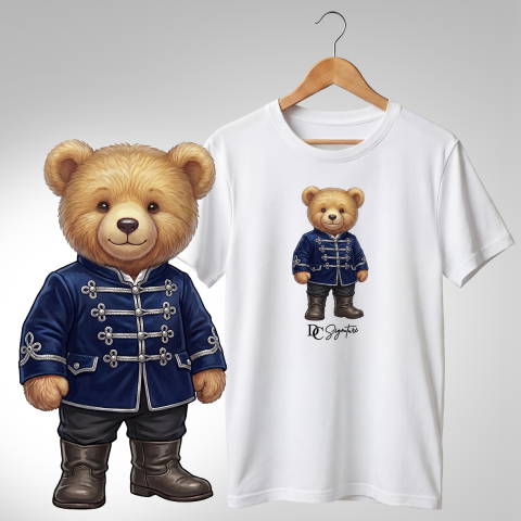 Port Tradițional - Tricou personalizat "Ursuleț port tradițional unguresc"